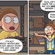 Rick and Morty discussing how everyone who reads comics experiences event fatigue.